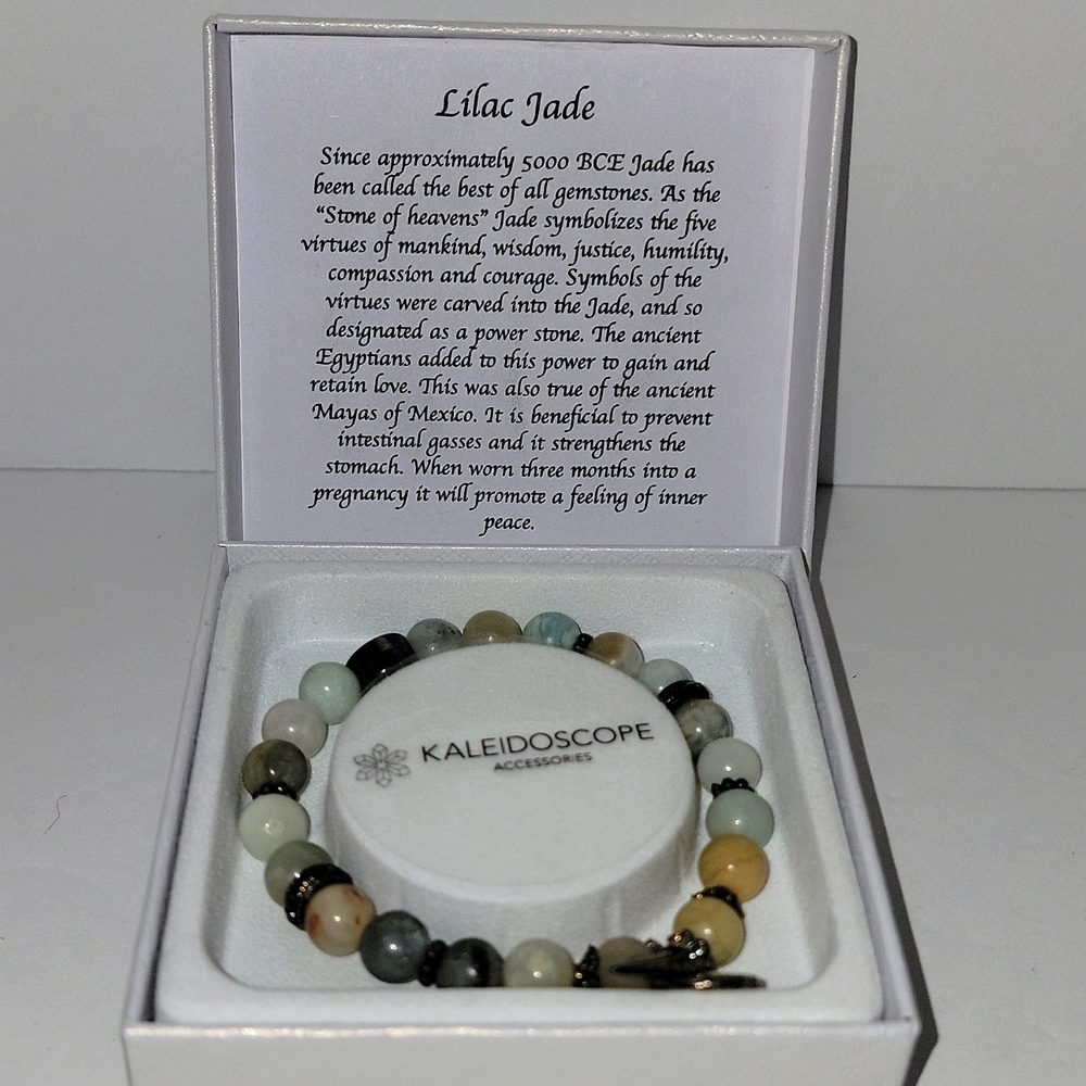 "Lilac Jade" Kaleidoscope Bracelet